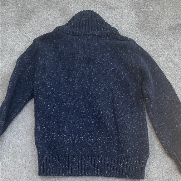 Boys Size 5T Navy Cable Knit Sweater Cat & Jack - Picture 6 of 6